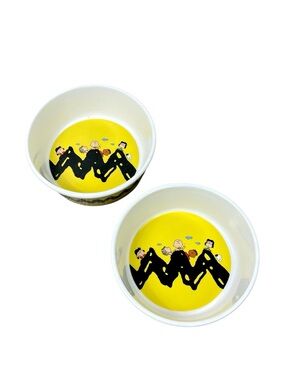 Peanuts Yellow and White Ceramic Dishes